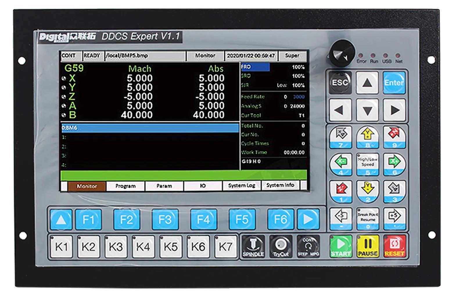CNC-Controller, 5-Achsen-Unterstützung, Hochfrequenzleistung, DDCS Experte 1.1, 5-Achsen-a