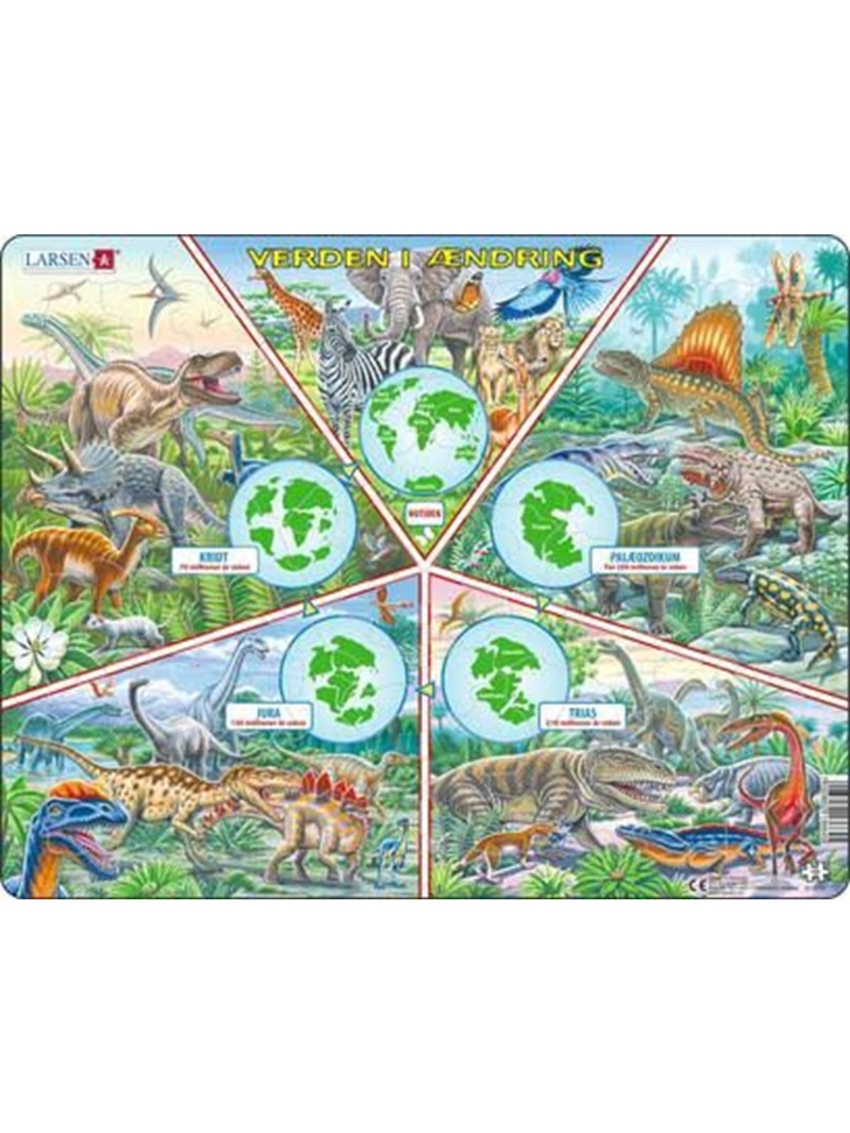 Larsen Puzzles "Changing World" Jigsaw Puzzle - 100 pieces Maxi (36.5 x 28.5 cm) 2D Puzzles