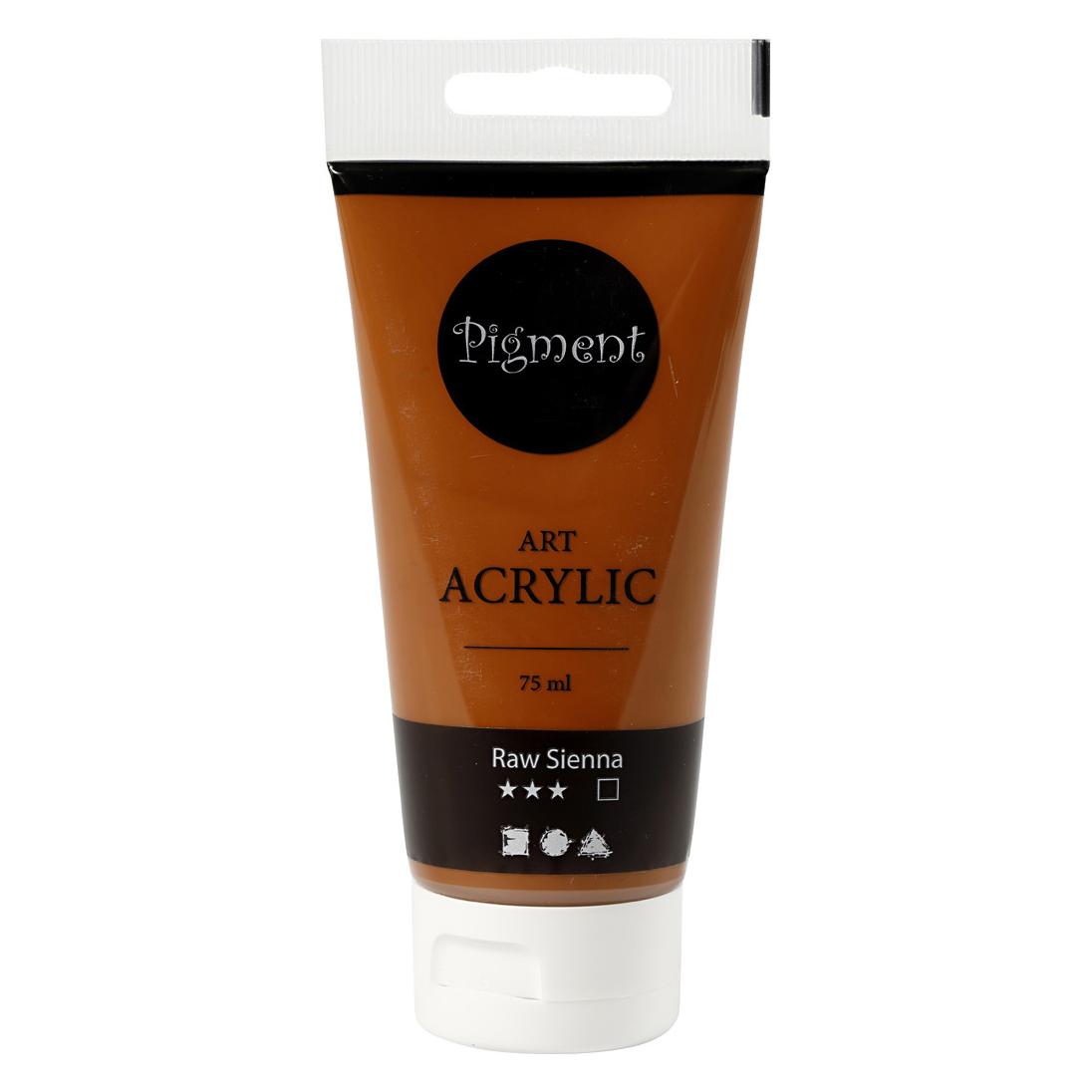 Creativ Company Pigment Art Acrylverf Raw Sienna Bruin, 75ml (75 ml) (35155)