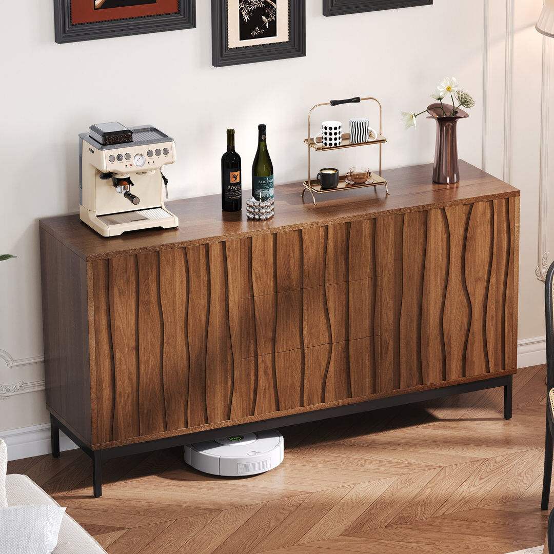 George Oliver 150cm Sideboard Brown 80cm H X 150cm W X 40cm D