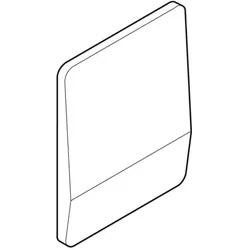 Geberit Abdeckpl. aus Chromstahl zu 240150001 Urinal-Steuerung VS