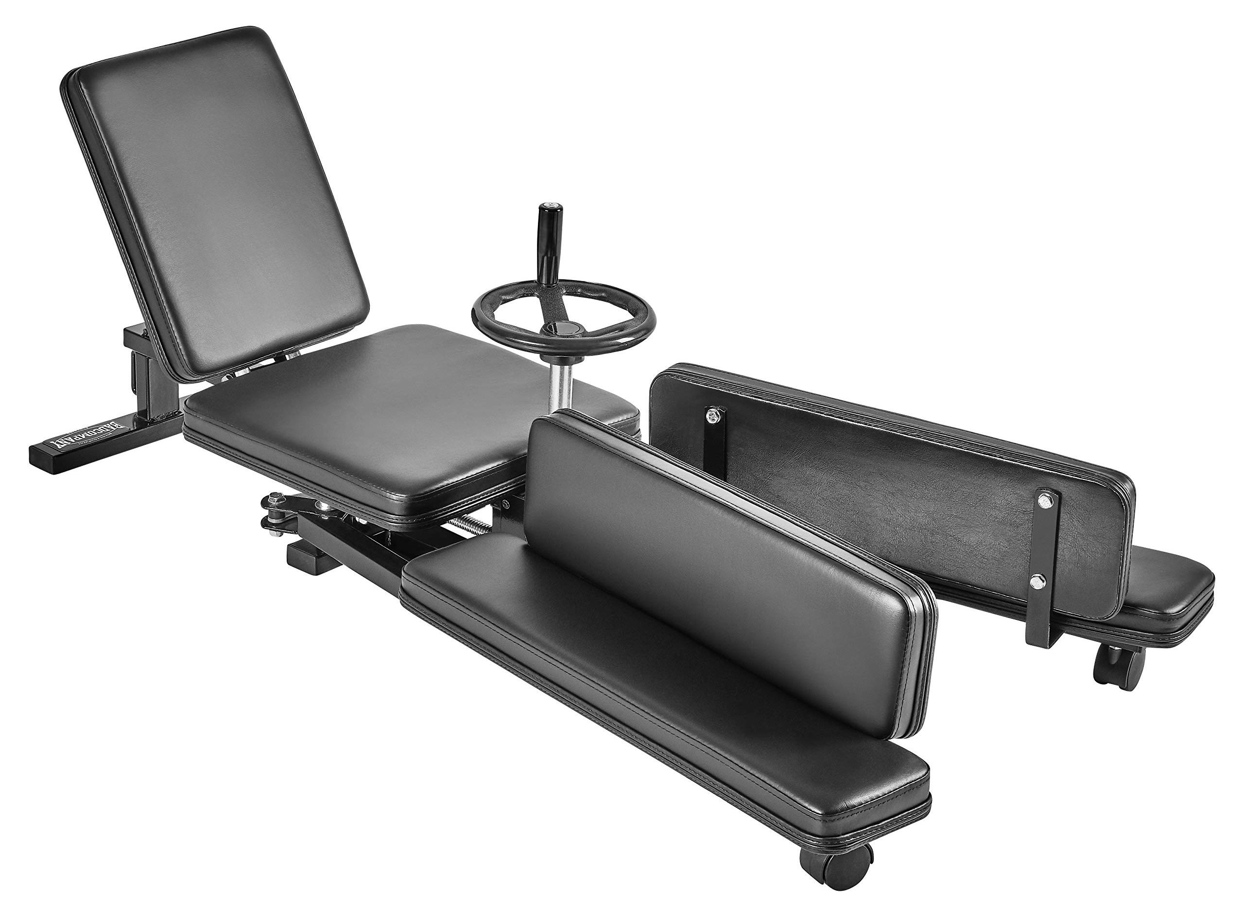 Beinspreizer Spreizgerät Dehnmaschine - Spreizweite 198 cm - Stahlrahmen - Transportrollen