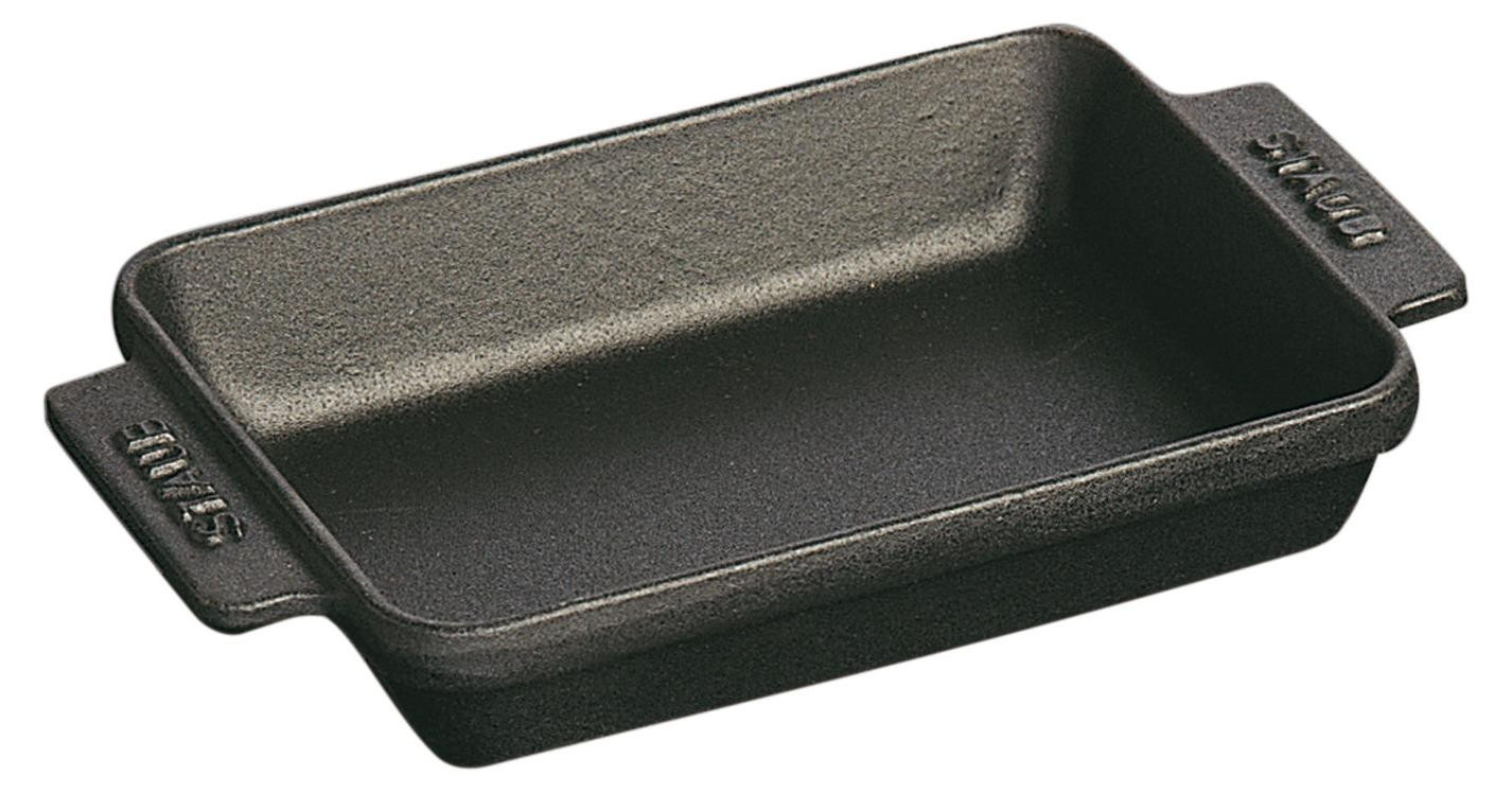STAUB Rechthoekige mini-bakvorm, 250 ml, zwart
