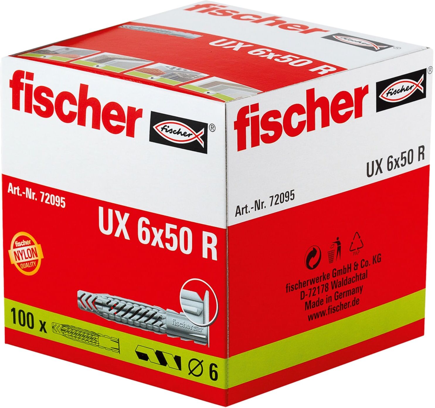 fischer Universaldübel UX 6 L R (0441375)