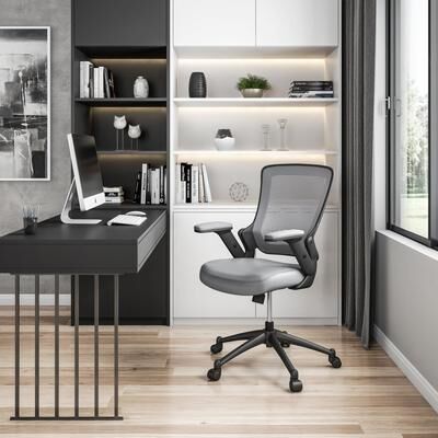 Kodotan sofa Techni Mobili Mid-Back Mesh Task Office Chair with Height Adjustable Arms, Grey