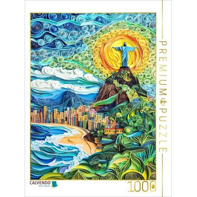 CALVENDO Puzzle Cristo Redentor in Rio de Janeiro | 1000 Teile Lege-Größe 64x48cm Foto-Puzzle für glückliche Stunden