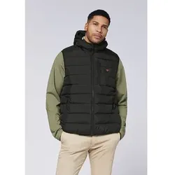 CHIEMSEE Herren Weste Padded Vest, Regular Fit, Größe S in Schwarz Schwarz