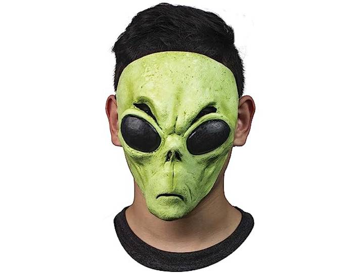 Ghoulish Productions Green Alien Mask Standaard