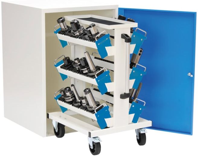 Bedrunka+Hirth Chariot de transport CNC 6x porte-outils CNC (02.285.07A)