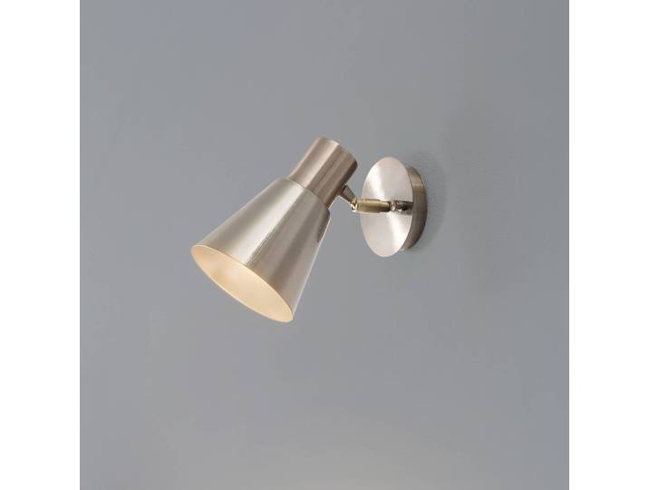 Wandleuchte Kem Opviq, dimmbar, messing / gold, für Wohn- / Esszimmer, Metall