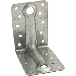 Winkelverbinder mit Rippe, Stahl verzinkt, ABR 9020
