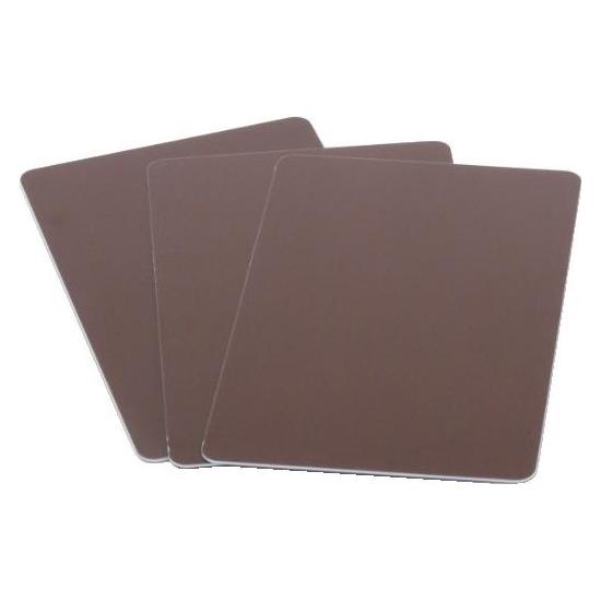 Artdev Plastikkarte - 86 x 54mm, 30mil, 0.76mm (blanko) - braun (KARTEN-BLANKO-BRAUN)