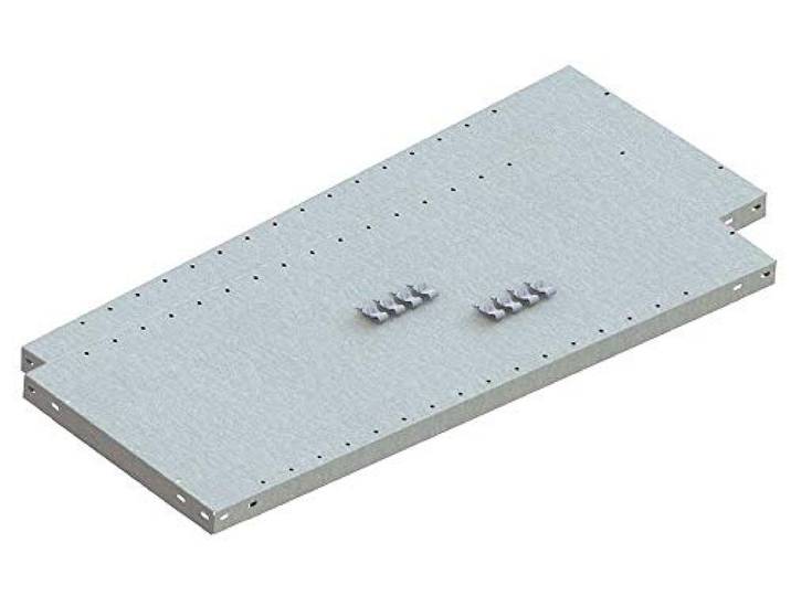 META 1370011 Lagerregal, Clip Set 230, 2 Zusatzböden 1000 mm x 500 mm, Verzinkt