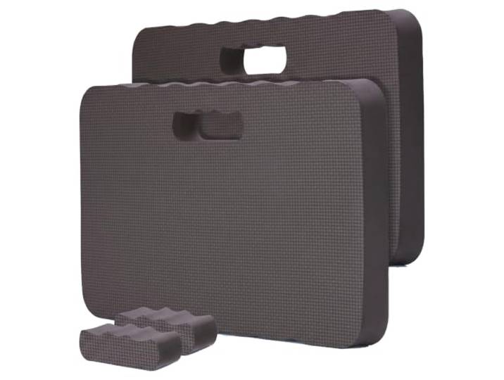 Relaxdays Coussins pour Genoux de Jardin\, Lot de 2\, EVA rembourrés\, Noir pour jardinage