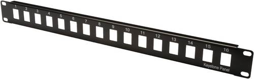 Digitus DN-91400 16 Port Netzwerk-Patchpanel 483 mm (19") Unbestückt 1 HE Unbestückt