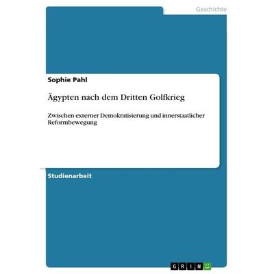 Ägypten nach dem Dritten Golfkrieg, Taschenbuch von Sophie Pahl, GRIN, 978-3-656-37102-1