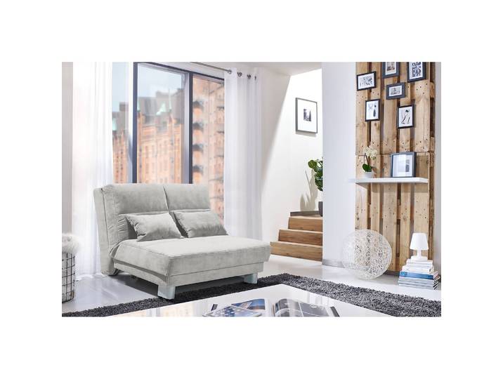 Canapé convertible Rakir Gris Microfibre Enza 120cm Scandi