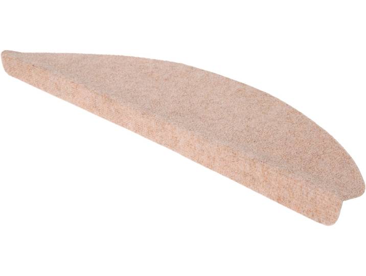 Stufenmatte ANDIAMO Paris, Made in Poland Gr. 21, beige, B:23cm H:2mm L:65cm, Kunstfaser, Teppiche, Stufenmatte, selbstklebend, 15 Stück in einem Set