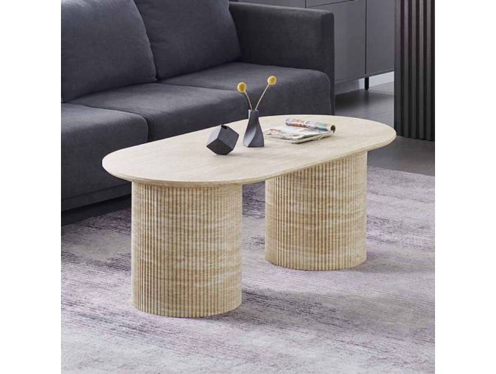 Milton & Oldbrook Table Basse 120 cm Geneva Look Travertin