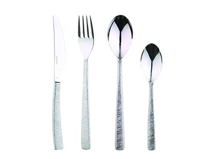 BERGNER SET 24 KEREN STAALLOZE STAALLYON, Chroom