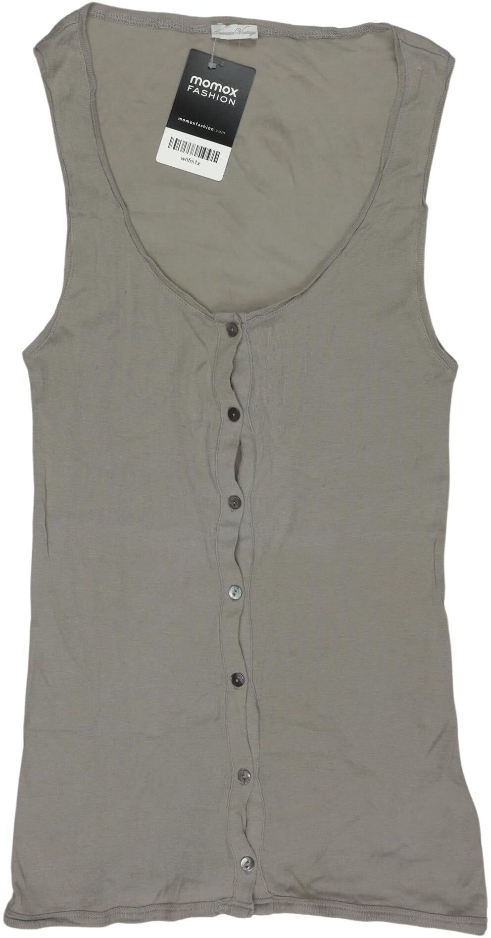 American Vintage Damen Top, Grau, Gr. S, Baumwolle - Second Hand