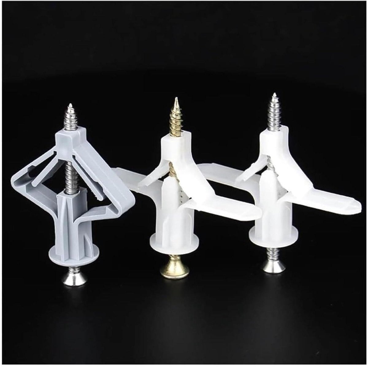 Gipsplaat Muurplug Grijs - 10 Sets Zelfborende Gipsplaat Ankers voor Wandbevestiging