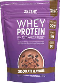 Zelthy Whey Protein Chocolate Flavour 900 gr