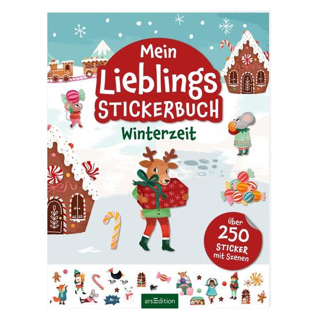 Ars Edition Mein Lieblings-Stickerbuch - Winterzeit (250 Sticker) (73415213)