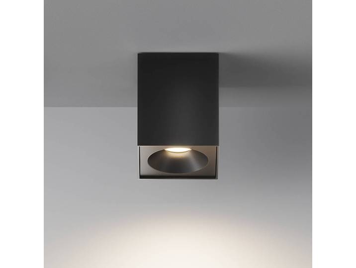 Deckenleuchte Zoom 9 x 12 x 9cm Schwarz/Schwarz Aluminium GU10