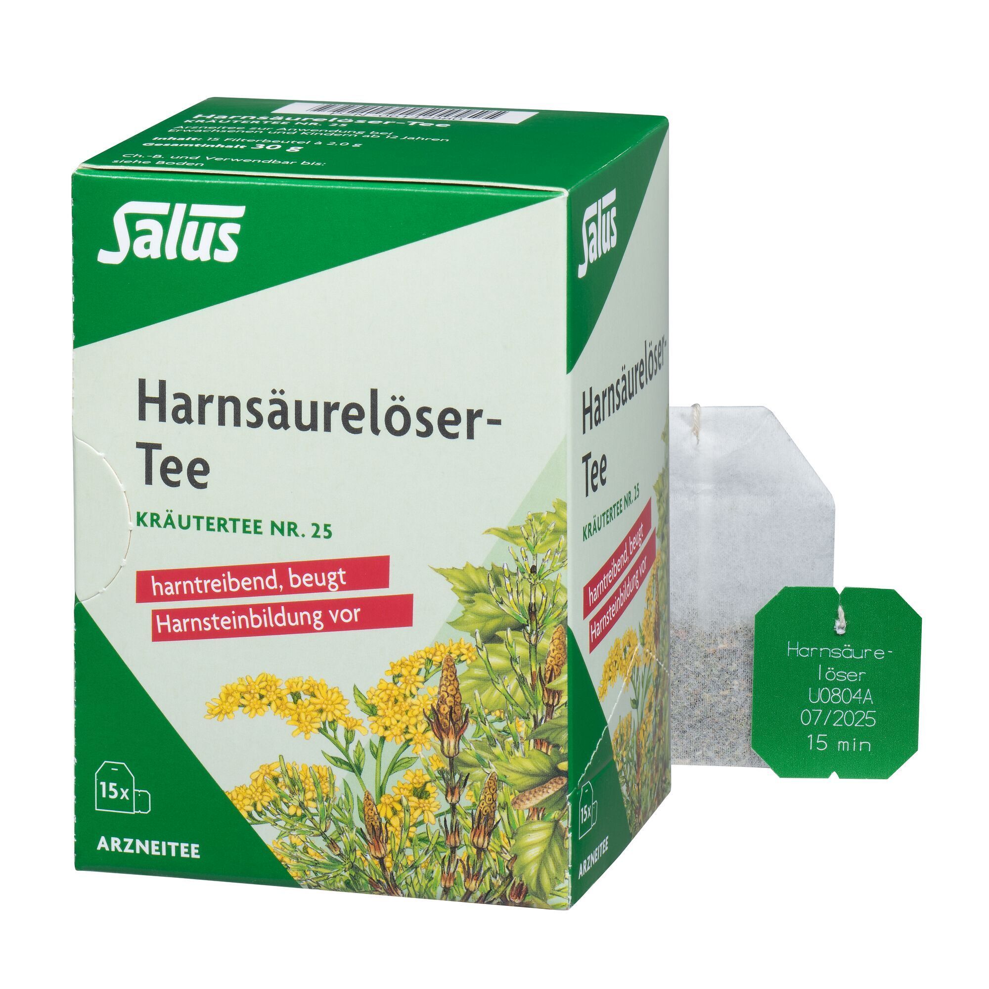 HARNSÄURELÖSER-Tee Kräutertee Nr.25 Salus Fbtl. 15 St Filterbeutel