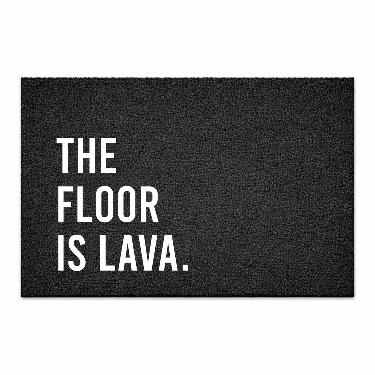 Deurmat The Floor is Lava - Zwart - 60 x 40 cm