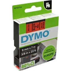 Dymo Label Band D1 40917 (S0720720) schwarz auf rot  9mm x 7m