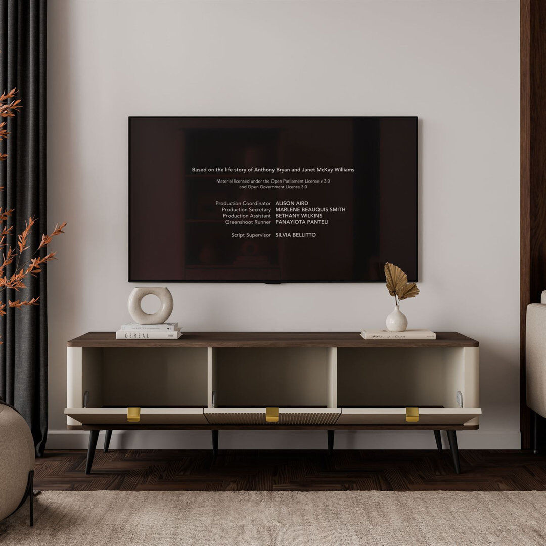 Brayden Studio TV Stand for TVs up to 50" cashmere / walnut 50"