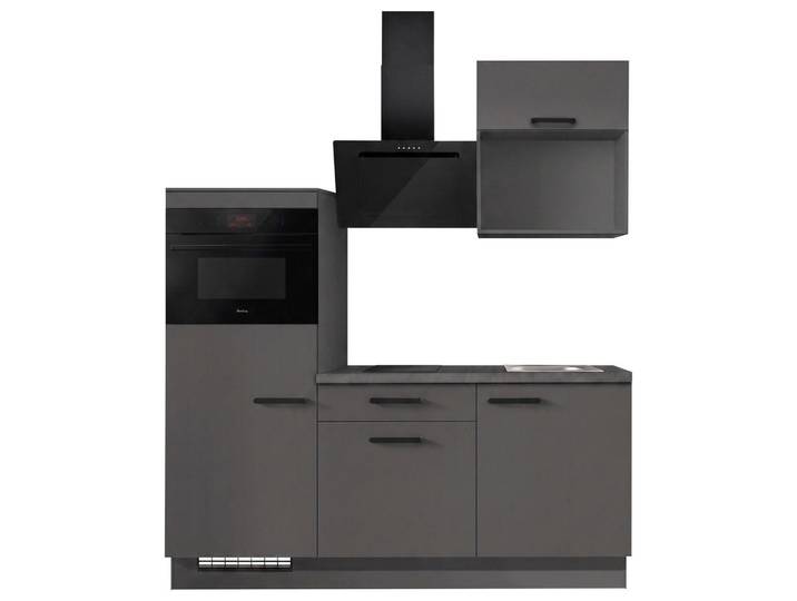 Impuls Küchenleerblock Ip1200, Graphit, 1 Schublade(n) Schubladen, nur wie online abgebildet bestellbar, 180 cm, seitenverkehrt erhältlich, vormontierter Korpus, Küchen, Küchenzeilen & Küchenblöcke, Küchenzeilen ohne Geräte