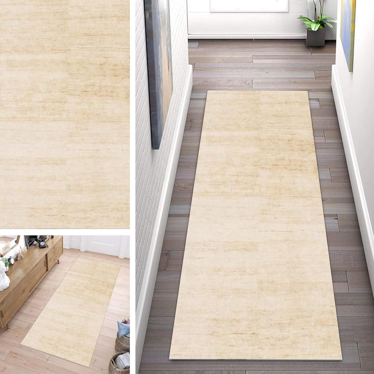 Karpet Runner Lange vloermat Beige B/D: 40 x 100 cm