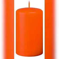 Kopschitz Kerzen 4er Adventskerzen, Adventskranz Kerzen Set Mandarin 6 x Ø 6 cm