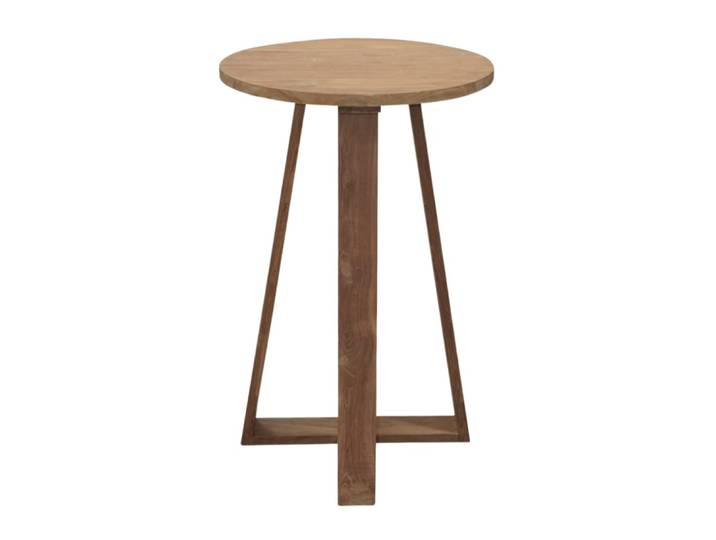 Table haute ronde en teck - Indoor & Outdoor