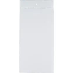100 SPRINTIS Plakattasche aus Weich-PVC,100 Stück, transparente Energielabel-Hüllen 78 x 152 mm mit Rundloch, für Preisauszeichnungen im Einzelhandel
