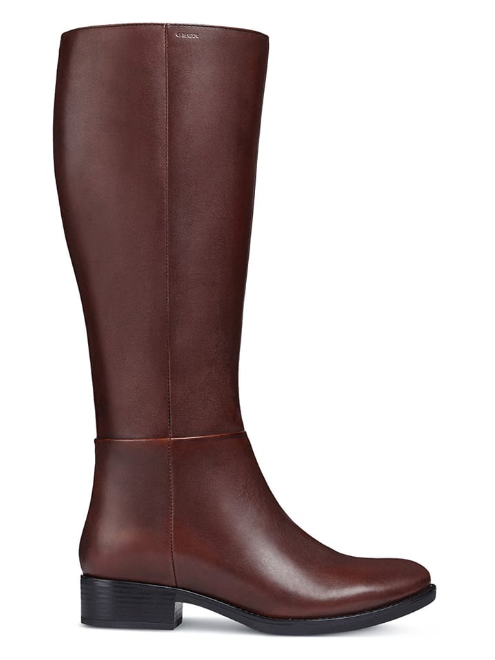 Geox Leder-Stiefel "Felicity" in Hellbraun - 36