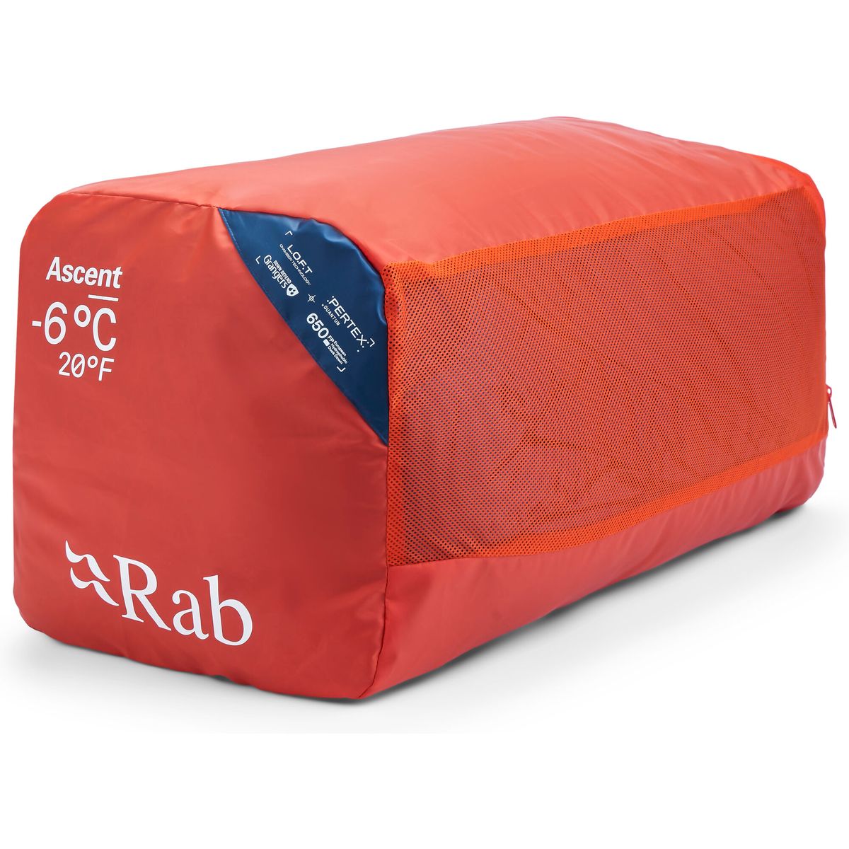 Rab Ascent -6C / 20F tempest blue/maya blue (TBM) Long QSN-01-TBM-LNG-LZ