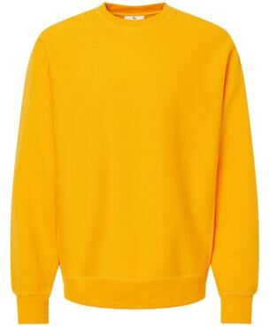 Independent Trading Co. IND5000C Legend Premium Heavyweight Cross-Grain Crewneck Sweatshirt in Gold size Large   Cotton/Polyester Blend