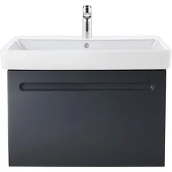Duravit No. 1 Möbel-Waschtisch 23758000002 80x46cm, mit Hahnloch, Überlauf, Hahnlochbank, weiß