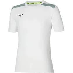 Mizuno, Herren, Sportshirt, Perform Crew Shirt (XL), Weiss