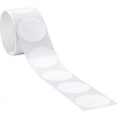 Aufkleber I Markierungspunkt, blanko, weiß, Folie, selbstklebend, Ø 75mm, 100/Rolle