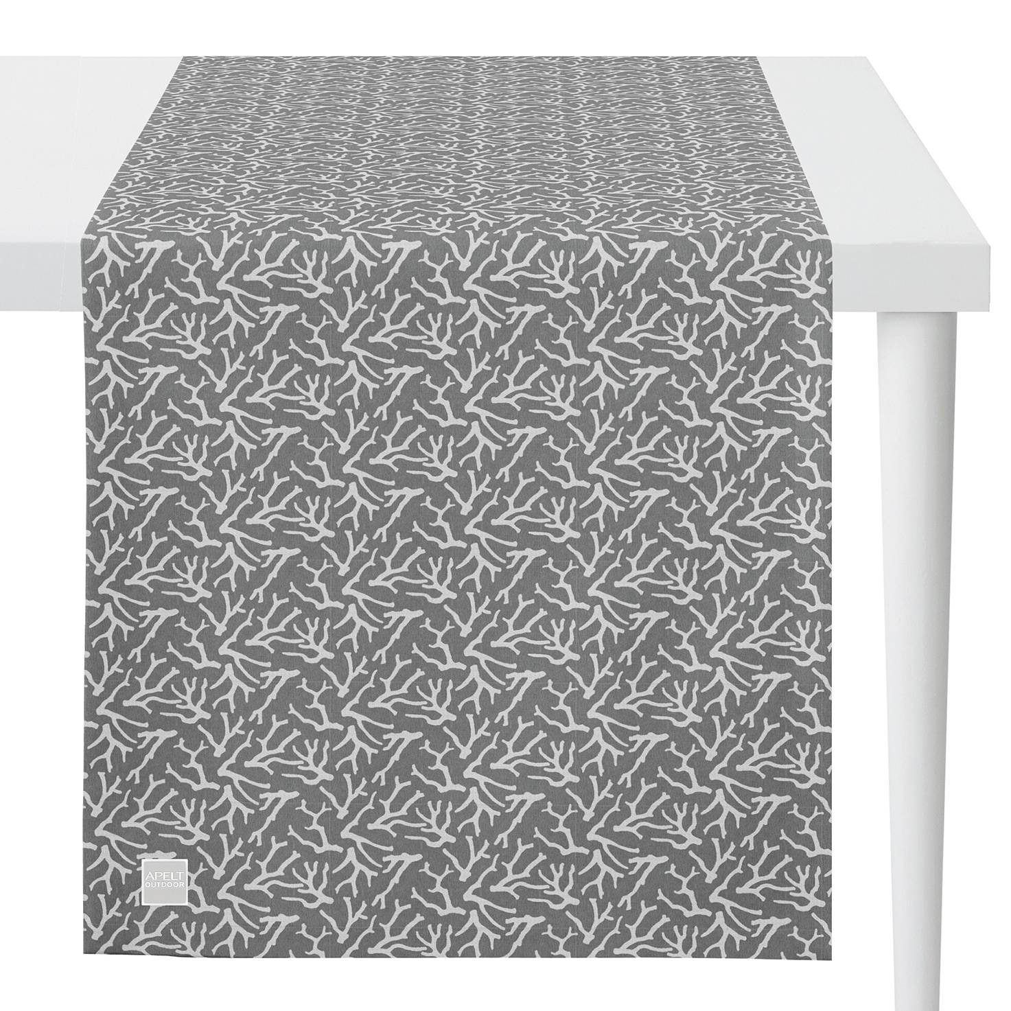 home24 Tafelloper 3970 Grijs Breedte: 46 cm, Lengte: 135 cm