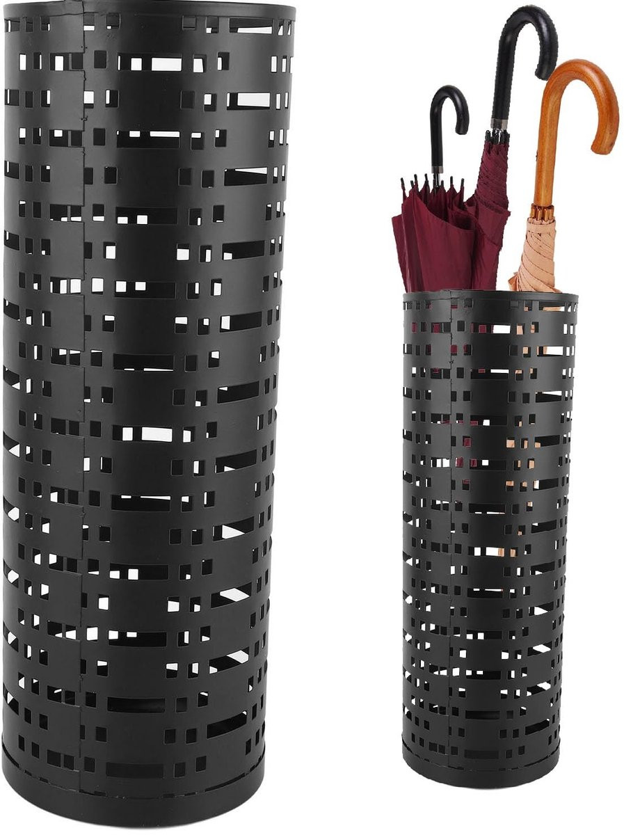 Dailygoods Parapluhouder - Ruimtebesparende metalen paraplubak - Waterdicht en roestbestendig