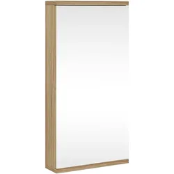 vidaXL Eck-Spiegelschrank Eichen-Optik 30x24x60 cm