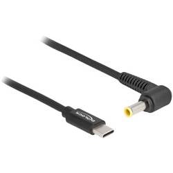 Delock USB-Ladekabel USB-C® Stecker, DC Stecker 5,5 mm 1.50 m Schwarz 87980