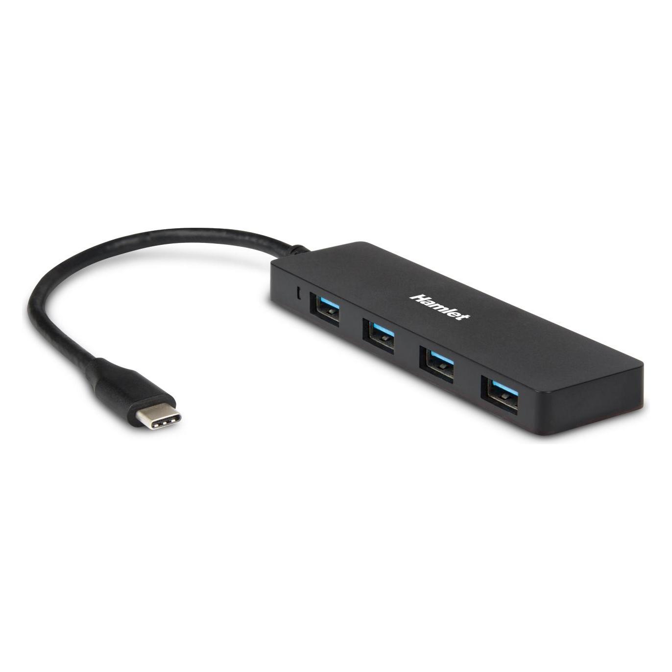 Hamlet Hub Usb 3.1 Typ C 4 Ports Übertragung bis zu 5 Gbps (USB-C, 4 Ports) (XHUB4031TC)