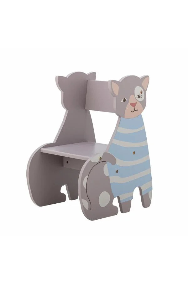 Bloomingville Mini Mille Kinderstoel - Grijs gestreept